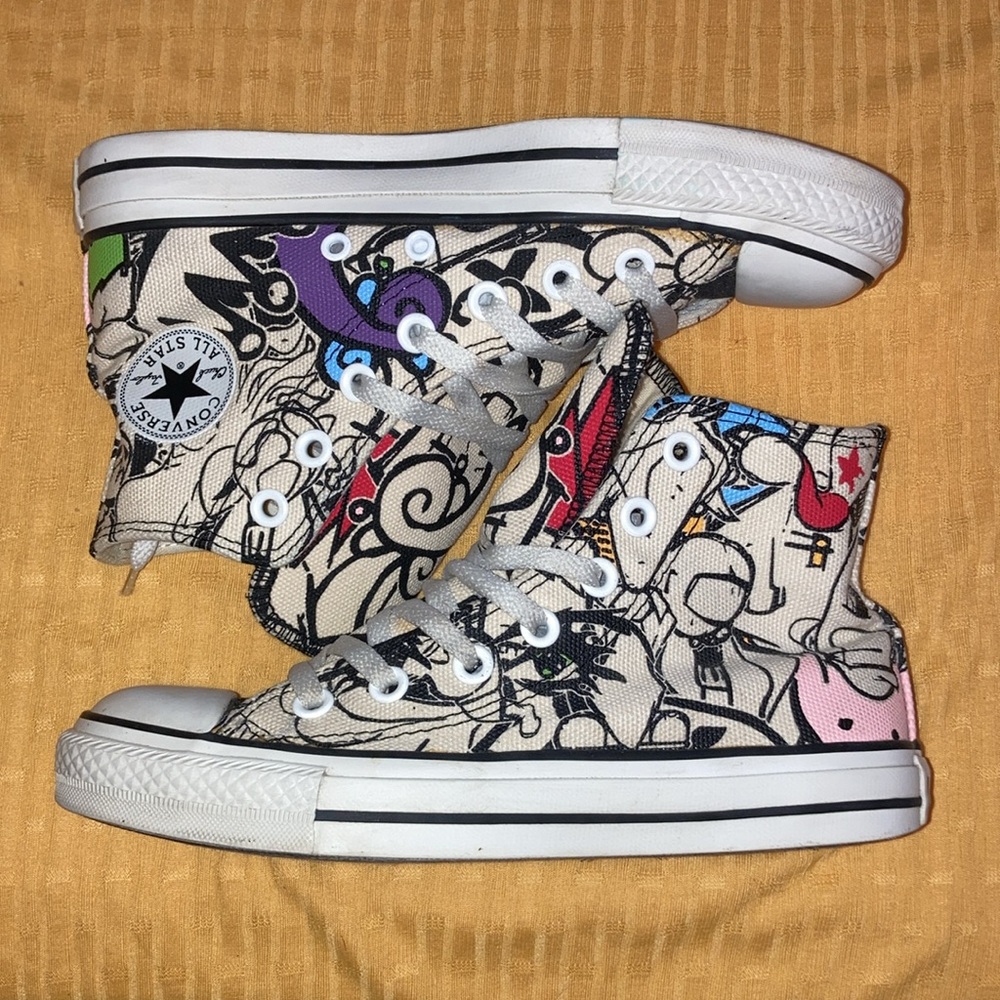 Vintage Y2K Unique Funky Artsy Converse All Star Unisex Women's 6 M4 EUR36.5